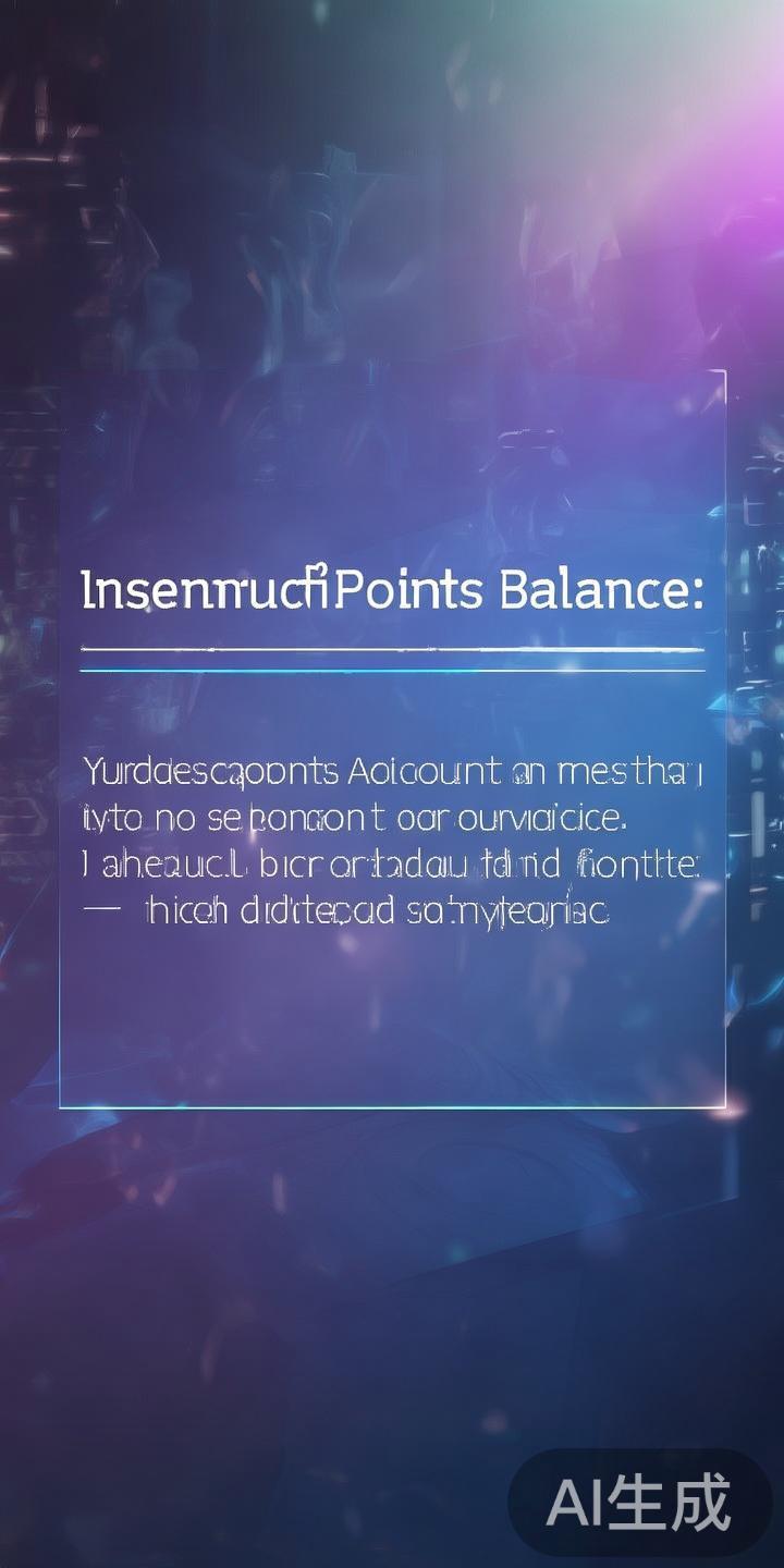 积分余额不足：用户的账户积分不足以完成所选商品或服